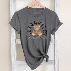LOS ANGELES BEAR GRAPHIC TEE Our Shirts are Authentically Designed and Hand Scre